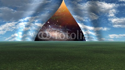 rolffimages, Sky pulled apart like curtain to reveal deep space (landschaft, entdeckung, freiheit, einträchtig, ruhig, unter, unterhalb, himmel, riss, natur, konzept, konzeptionell, horizont, revelation, übertragener ausdruck, split, schnitt, freigabe, gardine, eingang, stoff, event, unsichtbar, faltig, emergenz, durc)