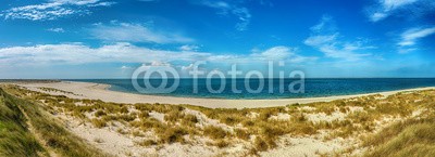 Blickfang, Sylt Dünenpanorama am Ellenbogen (blau, deutsch, reiseziel, insel, meer, sand, urlaub, touristisch, nordsee, sylt, wasser, panorama, welle, stranden, entspannung, see, sanddünen, gras, hafer, sommer, himmel, wolke)