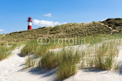 Blickfang, Sylt Dünenpanorama Ellenbogen (blau, deutsch, reiseziel, insel, meer, sand, urlaub, touristisch, nordsee, sylt, wasser, panorama, welle, stranden, leuchtturm, entspannung, see, sanddünen, hafe)