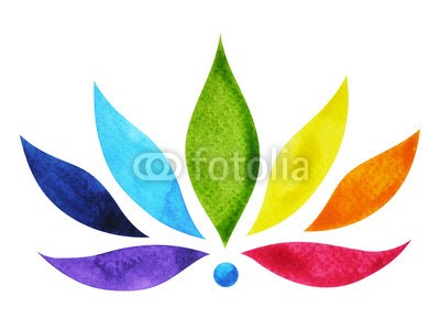 benjavisa, 7 color of chakra sign symbol, colorful lotus flower, watercolor (abstrakt, kunst, artwork, aura, hintergrund, zentrum, chakra, farbe, bunt, konzept, entwerfen, zeichnung, elemente, energie, floral, fließen, blume, heilung, gesundheit, herz, ganzheitlich, icon, abbildung, indien, indianer, inspiration, isolier)
