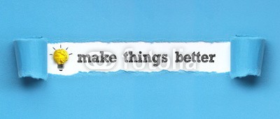 Coloures-pic, Make things better (erfolg, verbessern, ding, make, ziele, zielen, planes, motivation, motto, business, dienstleistungen, was, erfolgreiche, start, visionen, marketing, papier, blau, glühbirne, lampe, consulting, wort, ideen, kreativität, lösung, work, job, symbol, tex)