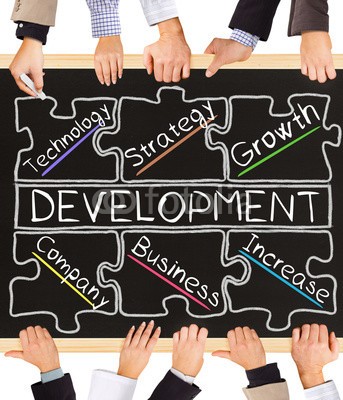 EtiAmmos, DEVELOPMENT concept words (business, schultafel, entwicklung, erfolg, ideen, konzept, inspiration, motivation, kreativität, gespann, text, work, erhalten, zuwachs, technologie, vermehren, betriebe, strategie, innovation, teamwork, manage, hand, schwarz, schultafel, kreide, schreibe)