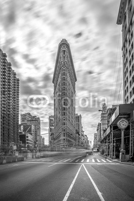 diego, Flatiron (stadt, gebäude, architektur, skyscraper, new york city, flatiron collier, manhattan, uns, landschaft, orientierungspunkt, taxi, schwarzweiß, straße, big apple, leut)