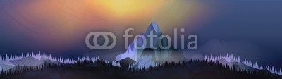 inbevel, Mountains Landscape with Northern Aurora Panorama - Vector Illus (betätigung, luft, antarktis, arktis, polarlicht, hintergrund, borealis, hell, kalt, entdeckungsreise, frost, hügel, angestrahlt, abbildung, lagune, see, landschaft, licht, licht, magisch, berg, natürlich, natur, nacht, nordic, norden, nord, nord, ozea)