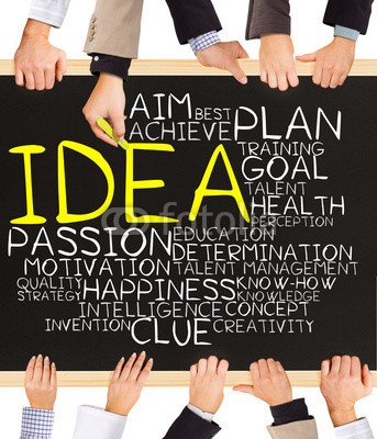 EtiAmmos, IDEA concept words (business, schultafel, ideen, erfolg, konzept, visionen, innovation, inspiration, erfindung, motivation, optimismus, gute laune, leidenschaft, gesundheit, intelligenz, determination, fröhlichkeit, begeisterung, kreativität, strategie, teamwork, wolke)