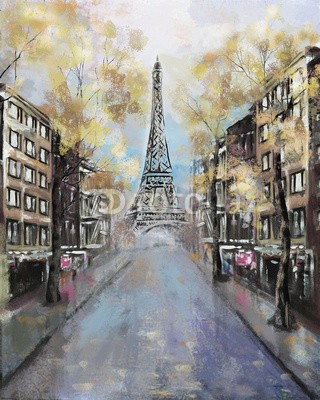 lisima, Oil Painting, Paris. european city landscape. France, Wallpaper, eiffel tower. Modern art.  street (haus, straße, modern, herbst, frühling, frankreich, französisch, gebäude, kunst, kunstvoll, wasserfarben, wölben, reisen, eindrucksvoll, pastell, historisch, abbildung, artwork, architektur, bunt, tourismus, hintergrund, tapete, charmant, reisezie)