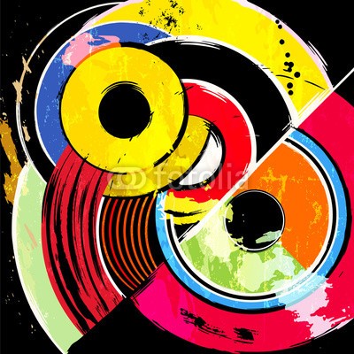 Kirsten Hinte, abstract circle background, retro/vintage style with paint strokes and splashes (abstrakt, kunst, kunstvoll, artwork, hintergrund, braun, schwarz, gebürstet, canvas, kreis, farbe, bunt, sätze, kreativ, dekorativ, entwerfen, different, elemente, rahmen, graffiti, grafik, grunge, farbton, abbildung, abbild, gemischt, modern, öl, orang)