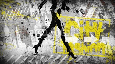 Yevhen, Fashion woman (hintergrund, gestalten, grunge, sommer, glamour, lässig, weiblich, posing, jugendzeit, wand, trendy, stil, augengläser, brünett, textur, sexy, straße, modellieren, urbano, portrait, frau, lebensstil, sinnlich, stadt, geschlechtlich, stylish, bein)