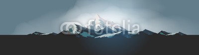 inbevel, Winter High Mountains Panorama - Vector Illustration. (alpine, alpen, kalt, einfrieren, frost, gletscher, dunst, urlaub, eis, eisig, abbildung, landschaft, skilift, licht, berg, natur, panorama, pike, resort, felsig, szenerie, landschaftlich, jahreszeit, jahreszeitlich, skier, himmel, schnee, snowboar)