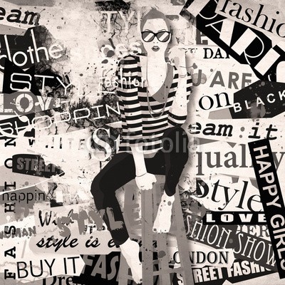 Yevhen, Fashion girl in sketch-style. (hintergrund, gestalten, grunge, sommer, glamour, lässig, weiblich, posing, jugendzeit, wand, trendy, stil, augengläser, brünett, textur, sexy, straße, modellieren, urbano, portrait, frau, lebensstil, sinnlich, stadt, geschlechtlich, stylish, bein)