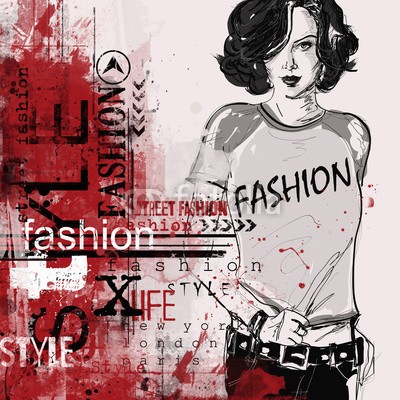 Yevhen, Modern teenage girl on grunge background. Grunge style. (hintergrund, gestalten, stil, modellieren, entwerfen, weiblich, portrait, frau, glamour, gesicht, farbe, grunge, sommer, lässig, posing, jugendzeit, wand, sexy, trendy, augengläser, brünett, textur, straße, urbano, frau, lebensstil, sinnlich, stad)
