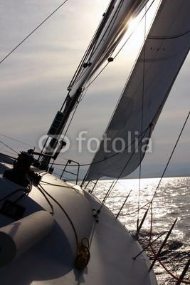 cintrasail, Sundown sailing (saint-tropez, sailing, segelsport, yacht, segel, segel, holzterrasse, sonnenuntergäng)