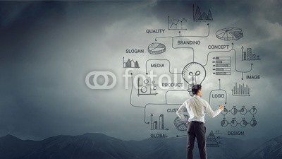 Sergey Nivens, If any problem he has solution. Mixed media (zeichnung, kaufmann, planes, seminar, existenzgründer, strategie, mann, schirm, lösung, produktion, business, tabelle, konzept, diagramm, ausbildung, finanz-, finanzen, ideen, führung, marketing, sketch, erfolg, rücken, männlich, forschung, plän)