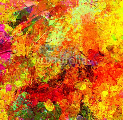samkar, Abstract Expression (abstrakt, acryl, kunst, kunstvoll, canvas, modern, modern art, malerei, platsch, stil, rot, orange, braun, farbe, bla)
