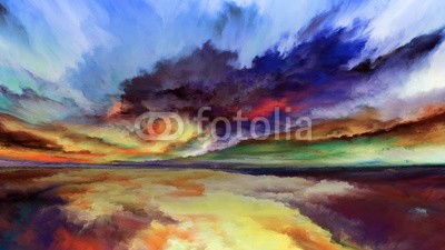 agsandrew, Visualization of Abstract Landscape (licht, saturiert, artwork, farbe, irreal, lebendig, ausländer, malerei, horizont, konzept, vorstellung, surreal, traum, fantasy, textur, tapete, dünn, altersgenosse, repräsentation, welt, vielfarbig, grafik, hintergrund, matt, bunt, kunst, visione)