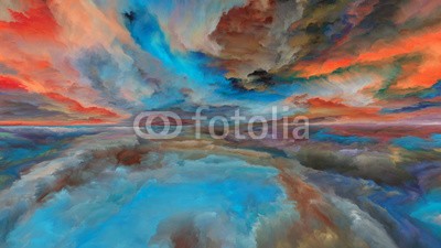 agsandrew, Unfolding of Abstract Landscape (fantasy, grafik, konzept, saturiert, visionen, droge, textur, kreativität, kreativ, kunst, distance, horizont, landschaft, repräsentation, matt, fraktal, sonnenuntergang, vorstellung, himmel, bunt, wolken, vielfarbig, farbe, artwork, licht, atmosphär)