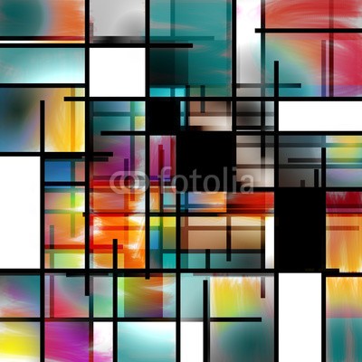 rolffimages, Modern Art Abstract (box, geometrisch, textur, farbe, figur, mustern, modern, hintergrund, bunt, abstrakt, viereck, dekorativ, retro, hell, grid, kunst, gestalten, tapete, géométrie, blau, beeindruckend, abbildung, gradient, lebendig, posters, entwerfen, artwork, lini)