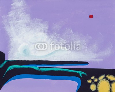 clivewa, A painting of an imaginary landscape or seascape. (abstrakt, ozean, imaginär, malerei, meer, fels, seeküste, abstraktion, kunst, seelandschaft, küste, küste, landzunge, wolken, kunstvoll, artwork, arty, bellen, strand, veilchen, blau, hell, bunt, bunt, altersgenosse, kreativ, dekorativ, gras, grü)