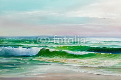 serge-b, painting seascape (kunst, malerei, meer, blau, künstler, welle, movement, sommer, wasser, reisen, horizont, elemente, canvas, zeichnung, picturesque, abbildung, rasten, ökologisch, meditative, hell, ökologie, morgens, impressionismus, durchsichtig, bild, himmel, pur)