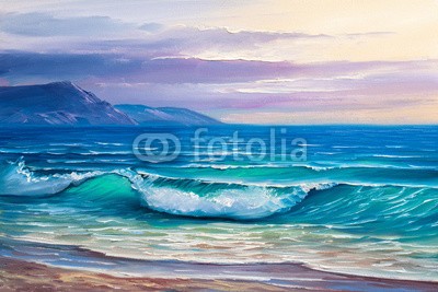 serge-b, painting seascape (meer, malerei, kunst, blau, künstler, welle, movement, sommer, wasser, reisen, horizont, elemente, canvas, zeichnung, picturesque, abbildung, rasten, ökologisch, meditative, hell, ökologie, morgens, impressionismus, durchsichtig, bild, himmel, pur)