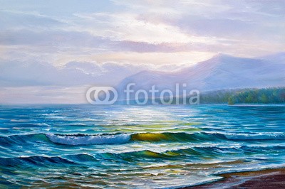 serge-b, painting seascape (meer, malerei, kunst, blau, künstler, welle, movement, sommer, wasser, reisen, horizont, elemente, canvas, zeichnung, picturesque, abbildung, rasten, ökologisch, meditative, hell, ökologie, morgens, impressionismus, durchsichtig, bild, himmel, pur)