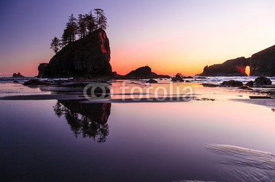 bvuhh, Wild Pacific Coast (washington, uns, rock, küste, strand, stranden, sonnenuntergang, fels, meer, seaside, ebbe, überschwemmunge)