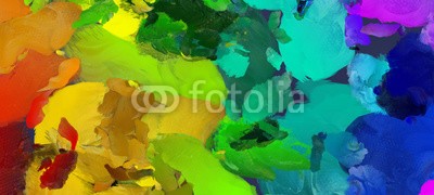 rolffimages, Colorful Brush Strokes (regenbogen, gelb, mustern, malen, öl, tapete, sketch, textur, schlaganfall, flecken, abstrakt, grunge, abbildung, hintergrund, farbe, bürste, entwerfen, kunstvoll, kunst, modern, grün, vielfarbig, wasserfarben, konzept, altersgenosse, kreativ, artwor)