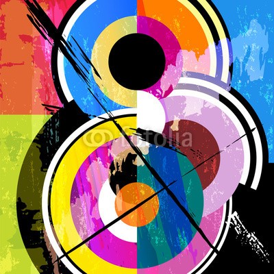 Kirsten Hinte, abstract circle background, retro/vintage style, with paint strokes and splashes (abstrakt, kunst, kunstvoll, artwork, hintergrund, blau, schwarz, gebürstet, canvas, kreis, farbe, bunt, sätze, kreativ, dekorativ, entwerfen, different, elemente, rahmen, graffiti, grafik, grunge, farbton, abbildung, abbild, gemischt, modern, öl, orang)