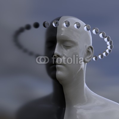 Photobank, Mind reflection, two faces as one (persönlichkeit, hirn, 2, doppel, symbol, geist, split, hintergrund, kopf, connection, soziales, psychologie, weiß, konzept, grau, entwerfen, doppelt, schwarz, wissenschaftlich, gesundheit, gesundheitswesen, sides, dunkel, gesicht, leute, menschlich, hal)