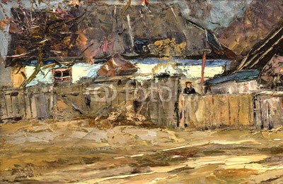 vadim_fl, landscape, oil painting, hand made (landschaft, himmel, kunst, malerei, hintergrund, öl, natur, abbildung, grün, sommer, baum, wald, blau, schöner, zeichnung, gras, jahreszeit, canvas, artwork, bunt, ländliche, acryl, kunstvoll, blume, farbe, entwerfen, bürste, haus, impressionismu)
