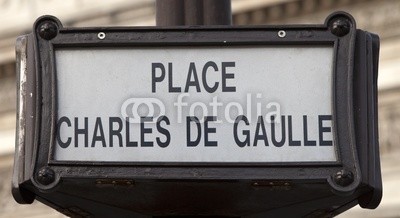 Blickfang, Charles De Gaulle Place (zeichen, feld, paris, frankreich, horizontal)