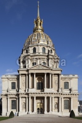 Blickfang, Invalidendom Paris (paris, vertikal, blau, himmel, niemand, touristisch, sehenswürdigkeit, frankreic)