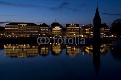 Andrzej Gryczkowski, Hafen in Lindau bei Nacht 07 (lindau, hafen, lake constance, insel, nacht, segelsport, urlaub, reise, hikin)