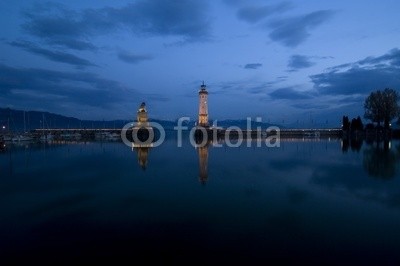 Andrzej Gryczkowski, Hafen in Lindau bei Nacht 09 (lindau, hafen, lake constance, insel, nacht, segelsport, urlaub, reise, hikin)