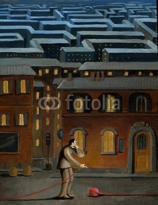 nuvolanevicata, where am I ? (labyrinth, orientierung, stadt, zweifel, krise, man)