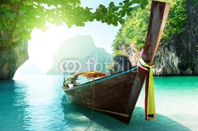 Iakov Kalinin, boat and islands in andaman sea Thailand (asien, asiatisch, bellen, strand, schöner, blau, boot, felsen, wolken, küste, korallen, insel, lagune, landschaft, lang, marin, natur, ozean, paradise, erholung, entspannen, resort, fels, sand, szenerie, meer, seelandschaft, küste, himmel, somme)