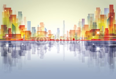 dahabians, City Landscape (stadt, stadtlandschaft, gebäude, architektur, kunst, abstrakt, backgrounds, banner, konzept, dunkel, dekorativ, entwerfen, digitales, stadtteil, downtown, elemente, abend, äusseres, glühen, grafik, haus, abbildung, symbolik, landschaft, life, lich)