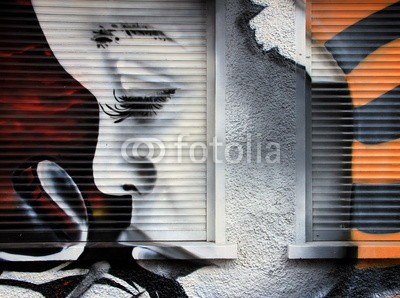 celeste clochard, graffiti (graffiti, hauptstädtisch, ausdruck, wand, gischt, farbe, kunst, zürich, abstrakt, fassade, fenster, gesich)