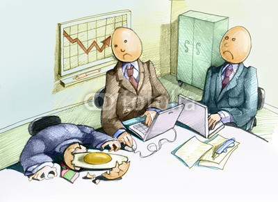 nuvolanevicata, burn out (krise, business, business, stress, leistung, konzept, sketch, komik, bür)