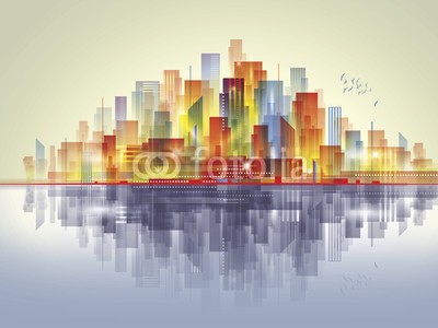 dahabians, City Landscape (abstrakt, architektur, kunst, backgrounds, banner, gebäude, stadt, stadtlandschaft, konzept, dunkel, dekorativ, entwerfen, digitales, stadtteil, downtown, elemente, abend, äusseres, glühen, grafik, haus, abbildung, symbolik, landschaft, life, lich)