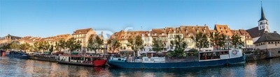 Alexi TAUZIN, Panorama de Strasbourg, quai des Bateliers. (strassburg, elsass, frankreich, schäferhund, département bas-rhin, stadt, haus, wasser, bank, europa, typisch, architektur, wohlstand, kanal, picturesque, licht, sonnenuntergänge, tagesanbruch, abenddämmerung, tagesanbruch, abend, morgens, besinnun)