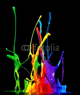 Leigh Prather, Paint splash (abstrakt, kunst, malen, malen, tinte, tinte, regenbogen, platsch, kleckse, farbe, bunt, entladen, färben, vielfarbig, spritzer, schmalz, zusammenlegung, acryl, kunstvoll, schwarz, blau, hell, farbe, bunt, kreativität, tropfen, fließen, strömen)