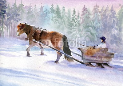 Nadiia Starovoitova, Horses running in winter (bellen, biest, blau, kanter, maronen, skizze, emotion, reiten, einhufer, bauernhof, schnell, feld, force, wald, schicken, frei, freiheit, galopp, grau, grau, gruppe, schwer, herde, pferd, säugetier, mähne, stute, bewegung, moving, natur, orange, kräft)