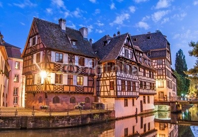 Alexi TAUZIN, Alsace (strassburg, elsass, frankreich, schäferhund, département bas-rhin, stadt, europa, sonnenuntergänge, abenddämmerung, abend, nacht, wasser, wohlstand, kai, bank, rivers, besinnung, haus, typisch, picturesque, licht, himme)