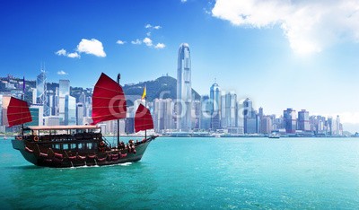 Iakov Kalinin, Hong Kong harbour (asien, boot, china, chinese, hong, hong kong, ausschuss, kong, segel, schiff, verkehr, reisen, fahrzeug, gebäude, skyscraper, stadt, ozean, puerto, meer, tourismus, skyline, segelboot, rot, touristen, hölzern, tour, sightseeing, himmel, wasser, fahn)