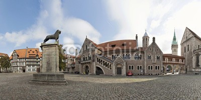 Blickfang, Burgplatz Panorama Braunschweig (brunswick, historisch, bejahrt, sehenswürdigkeit, touristisch, feld, löwe, panorama, palace, rathaus, reiseziel, niedersachsen, skulptur, wohnung, vergangenheit, hau)