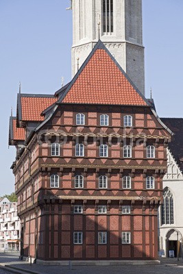 Blickfang, alte Waage Braunschweig (brunswick, historisch, bejahrt, sehenswürdigkeit, touristisch, reiseziel, niedersachsen, wohnung, vergangenheit, haus, maßsta)