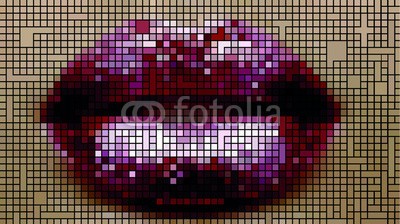 emeritus2010, mosaIc lips (frau, lippenstift, lippen, glühend, gestalten, vektor, makeup, küssen, valentinskarte, abstrakt, party, spiegelung, rosa, backgrounds, hübsch, einladung, geburtstagskarte, schönheit, mosaik, leuchtend, 14 februa)