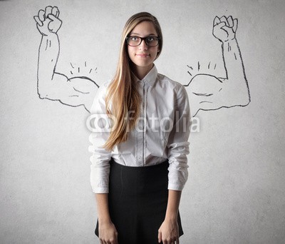 olly, powerful girl (gestalten, frau, konzept, business, lernen, ausbildung, wachsen, macht, force, kräfte, arm, remis, abbildung, schultafel, schiefertafel, mädchen, weiß, glas, nerd, vermehren, upgrade, muskel, stärken, charakter, naturell, work, studenten, energi)