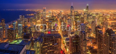 f11photo, Chicago skyline (chicago, nacht, panorama, hotel, wolken, skyscraper, downtown, turm, reiseziel, amerika, uns, michigansee, reisen, urbano, orientierungspunkt, attraktion, panoramisch, altersgenosse, skyline, abend, see, abenddämmerung, gebäude, architektur, farbe, stad)